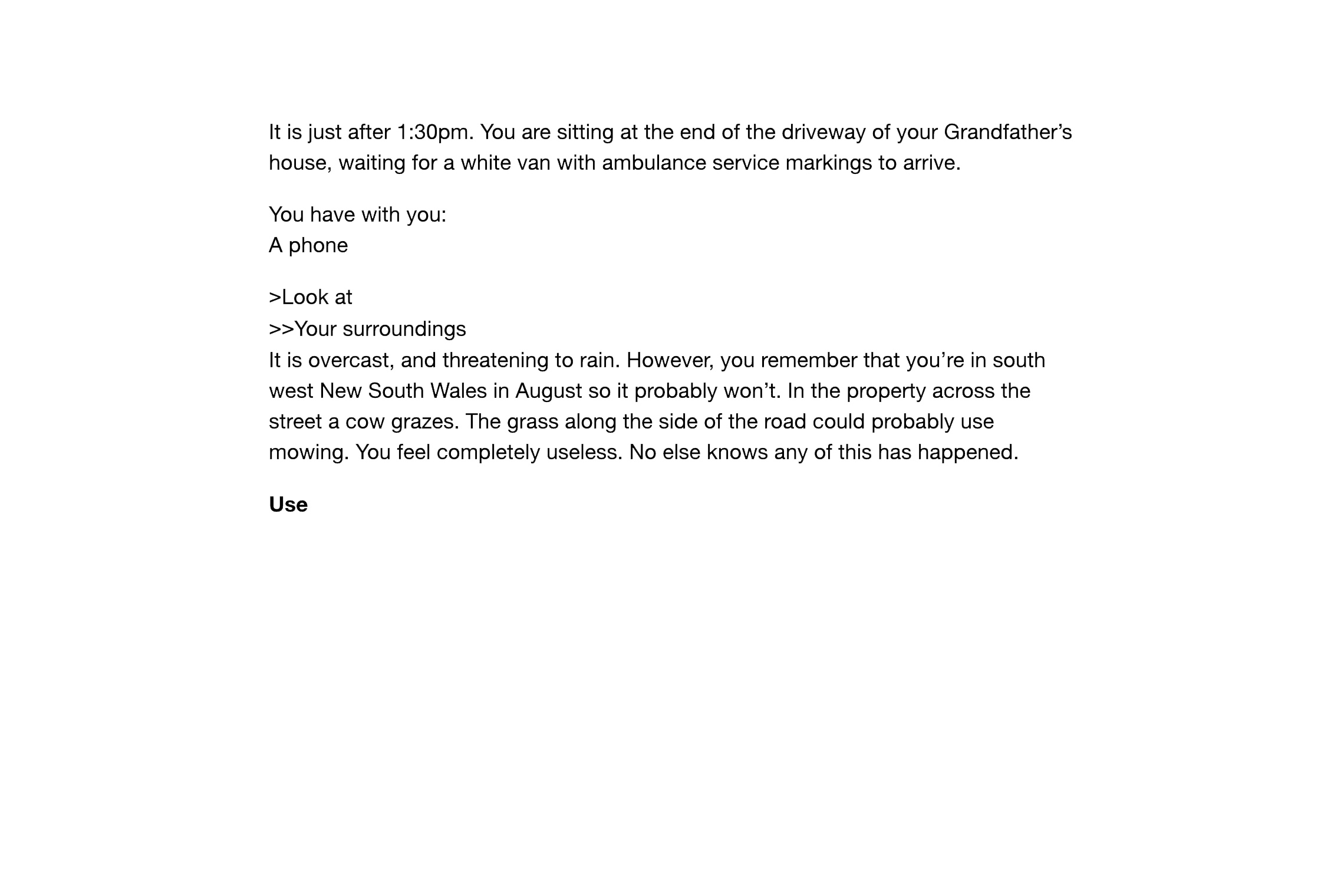 A second screenshot from Daniel Green's Write What You Know.