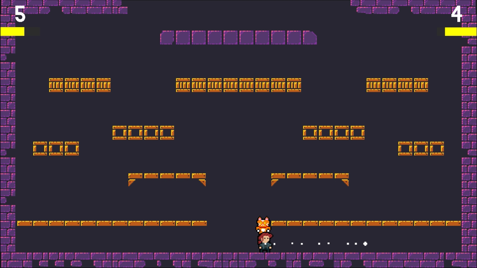 A screenshot from the videogame Jumfighters, by Daniel Green.
